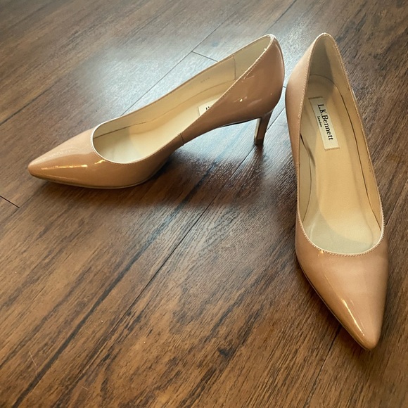 Nude Patent LK Bennett Heels - Picture 5 of 5
